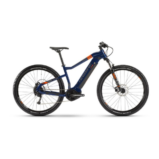 Велосипед  Haibike SDURO HardNine 1.5 i400Wh 9 s. Altus 29", рама L, сине-оранжево-серый, 2020 (арт 4540051048) - фото №1